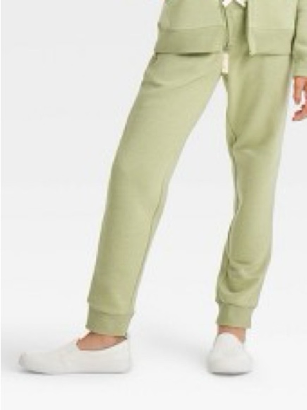 Cat & Jack Light Olive Green Drawstring Joggers